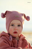 KNYTELUE BOMULL ROSA M/LOGO