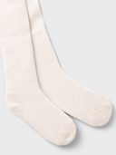 NKFWAKMA WOOL CABLE PANTYHOSE - SNOW WHITE