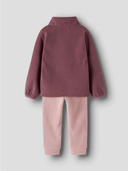NMFSPEKTRA FLEECE COMBI SET ROSE BROWN