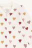 HCMANU HEARTS PUFF HELDRESS/PYSJAMAS I ULL & BAMBUS  - OFF WHITE