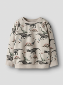 NMMBERTIL LS NREG SWEAT BRU - PUMICE STONE