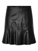 YASCOLLY MW NAPLON LEATHER SKIRT BLACK