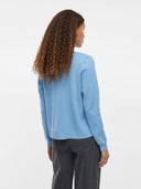 VISEHABAT L/S KNIT CARDIGAN - BLISSFUL BLUE