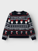 NKNRASTOKKE LS KNIT DARK SAPPHIRE