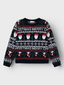 NKNRASTOKKE LS KNIT DARK SAPPHIRE