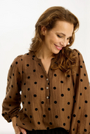 ALMA BLOUSE - BROWN
