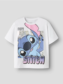 NKFFORA STITCH SS NREG TOP - BRIGHT WHITE