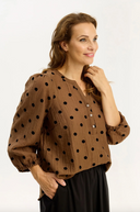 ALMA BLOUSE - BROWN