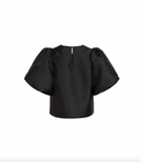 VISHINA 2/4 O-NECK TOP - BLACK
