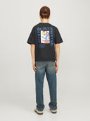 JORBROOKLYN GRAPHIC BACK TEE BLACK