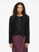 VIROSIE L/S CARDIGAN BLACK BEAUTY