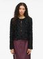 VIROSIE L/S CARDIGAN BLACK BEAUTY