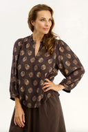 GRY BLOUSE - BROWN
