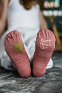 ULLSOKK 3PK MED MØNSTER - KJÆRLEIK