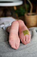 ULLSOKK 3PK MED MØNSTER - KJÆRLEIK