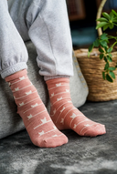 ULLSOKK 3PK MED MØNSTER - KJÆRLEIK