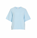 VILIGA 2/4 O-NECK KNIT TOP - NANTUCKET BREEZE