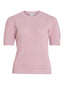 VIDALO O-NECK S/S KNIT TOP WINSOME ORCHID