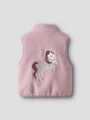 NMFMALL SHERPA VEST - KEEPSAKE LILAC