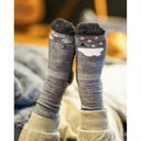 ULLSOKK ANTISKLI GRÅ MELERT