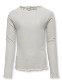 KOGIDOL LIFE LS O-NECK GLITTERTOP CS JRS SILVER GLITTER