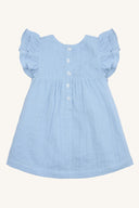 DRESS HCKATINKA DOBBY MOUSSELIN CLOUD BLUE