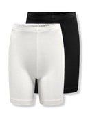 KOGLOVE LIFE BIKE SHORTS JRS 2-PACK CLOUD DANCER/BLACK