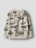 NMMBERTIL LS NREG SWEAT BRU - PUMICE STONE