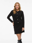 VISWAY O-NECK L/S BUTTON KNIT CARDIGAN BLACK BEAUTY