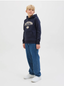 JJARI BRANDING SWEAT HOOD JNR - SKY CAPTAIN