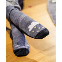 ULLSOKK ANTISKLI GRÅ MELERT