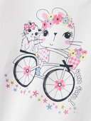 NMFVIX SS TOP - BRIGHT WHITE/BIKE