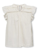 KOGCAMILLE S/L SHIRT WVN CLOUD DANCER