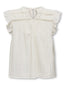 KOGCAMILLE S/L SHIRT WVN CLOUD DANCER