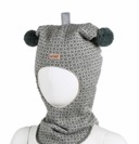 KIVAT - BALACLAVA LUE I ULL - NORDISK MØNSTER - GRØNN