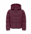 KOGDOLLY LIFE SHT PUFFER JACKET OTW KIDS - MAUVE WINE
