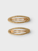 NKFACC-REDA 2P GLITTER HAIRCLIPS - GOLD