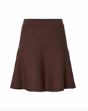 YASFONNY HW KNIT SKIRT - CHOCOLATE BROWN