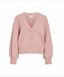 VIRADIA L/S ROSE CARDIGAN - PINK NECTAR