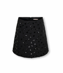 KOGNANNA SEQUIN DETAIL SKIRT TLR KIDS - BLACK