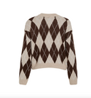 VIMONY CHECK KNIT PULLOVER /TX