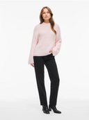 VIELLIS O-NECK L/S KNIT PULLOVER - CHERRY BLOSSOM