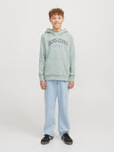 JJECALEB VARISITY SWEAT HOOD JNR ICEBERG GREEN/LOOSE