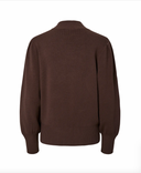 YASFONNY LS KNIT PULLOVER - CHOCOLATE BROWN