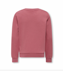 KOGBELINDA LIFE L/S REG GLITTER SWT KIDS - ROSE WINE HEART