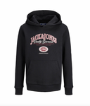 JJARI BRANDING SWEAT HOOD JNR - BLACK