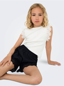 KOGDREA LIFE S/S TOP JRS - CLOUD DANCER