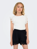 KOGDREA LIFE S/S TOP JRS - CLOUD DANCER