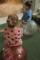 GLITTER JUMP BALL - LEMON