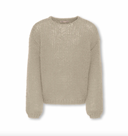 KOGNORDIC LIFE LS O-NECK KNT - HUMUS